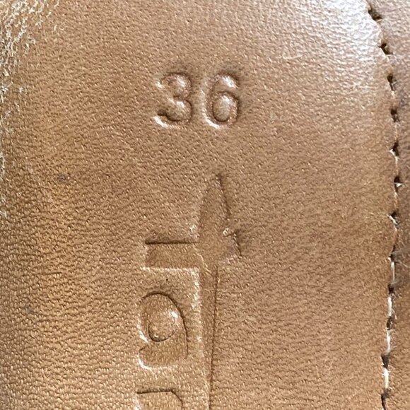 Tamaris Women's Genuine Leather Slide Flat Sandal Sz 36 Camel #30Y - Picture 6 of 8